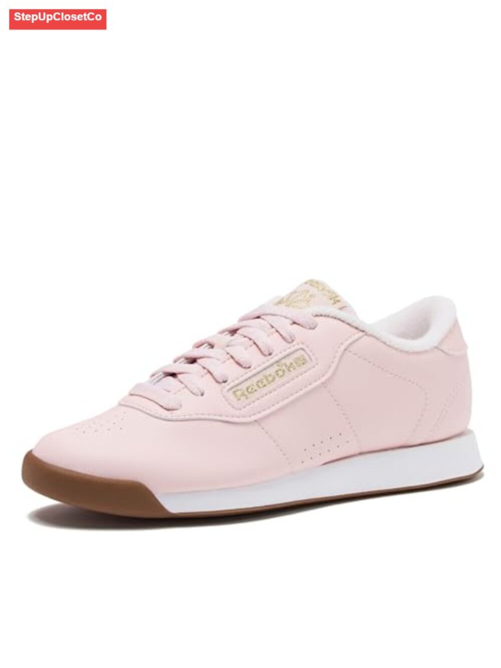 Reebok Princess Women's Sneakers Faux Leather Low Top Lace-Up Casual Tennis